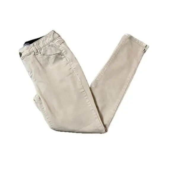 Nordstrom Wit & Wisdom Khaki 'Ab'Solution High Waist Ankle Skinny Pants Size 0 - Picture 8 of 10